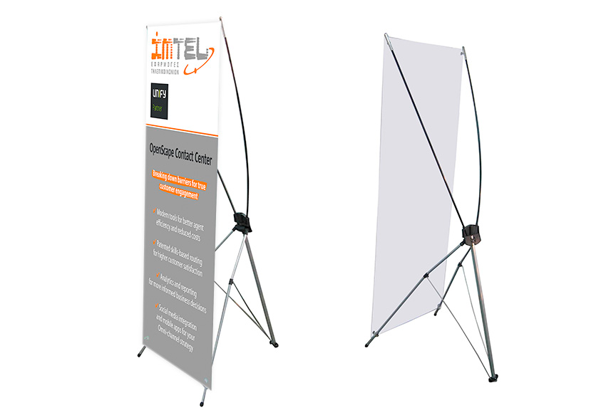 X-banner stand παρουσίασης